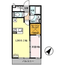 プレミール北信太の物件間取画像